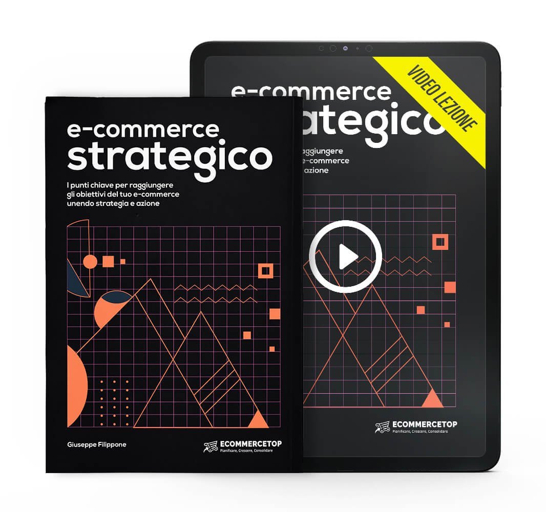 Il libro E-Commerce Strategico con la video lezione bonus su tablet