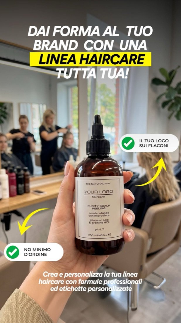 Reel pubblicitario per una linea haircare